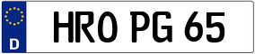 Trailer License Plate